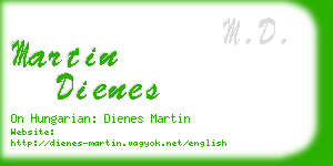 martin dienes business card